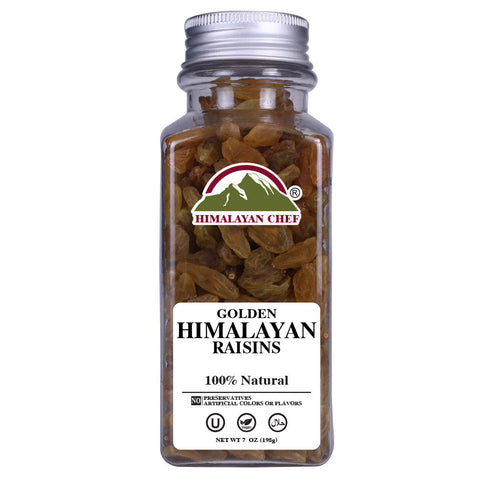Golden Raisin Square Jar - 200g | Himalayan Chef